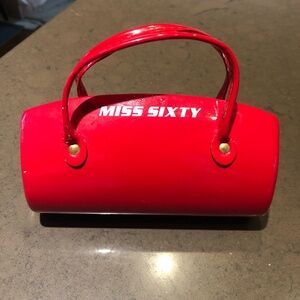 Miss Sixty Red mini bag / sunglasses case